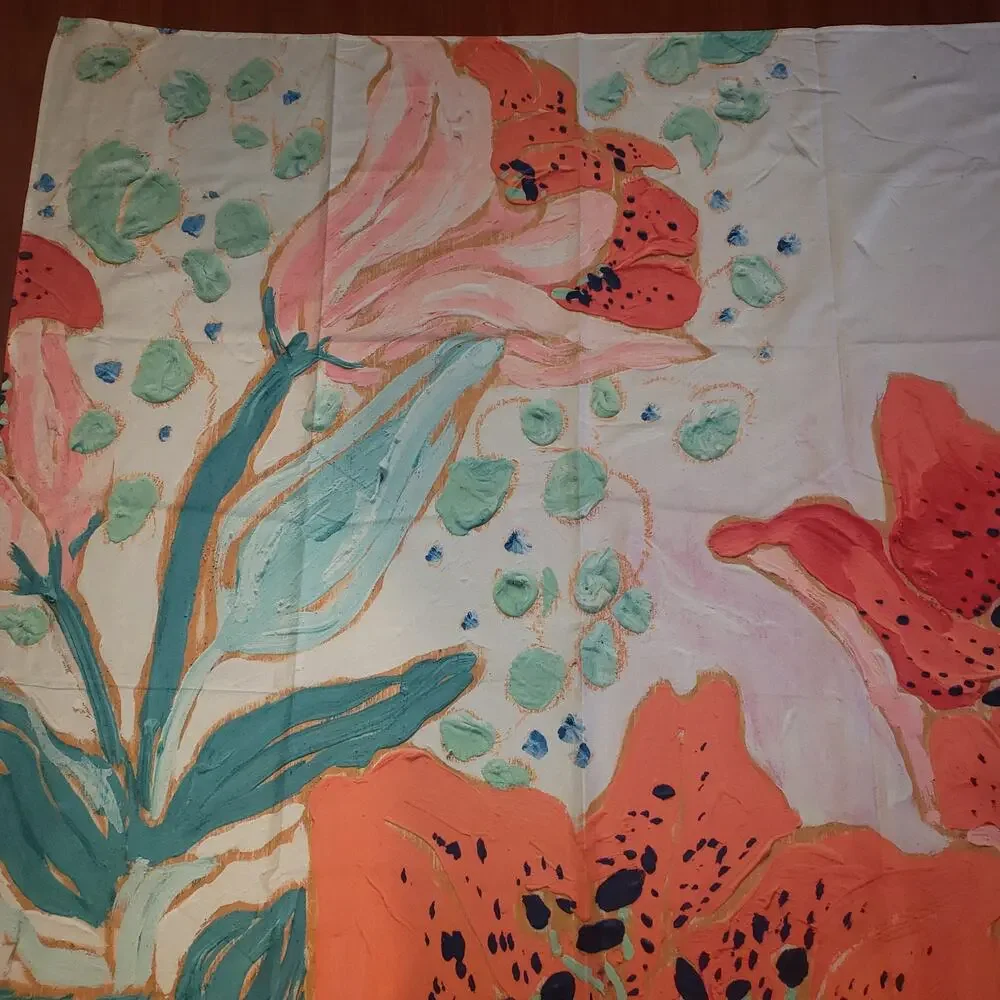 Society6 Tropical Flower Fabric Wall Hanging Tapestry Home Decor 58
